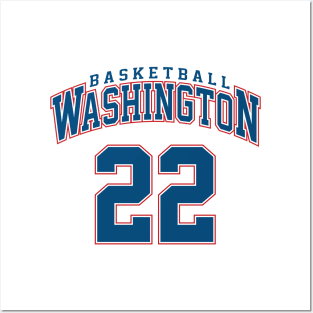 Washington Basketball - Player Number 22 Posters and Art